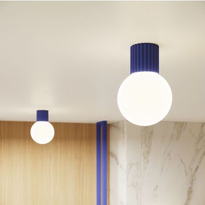Plafon ryflowany HALO IP44 ultramaryna SL.1738 Sollux (SL.1738)